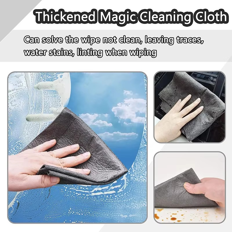 Thickened Magic Cloth Cleaning Cloth Tool No Trace Reusable Microfiber Washing R