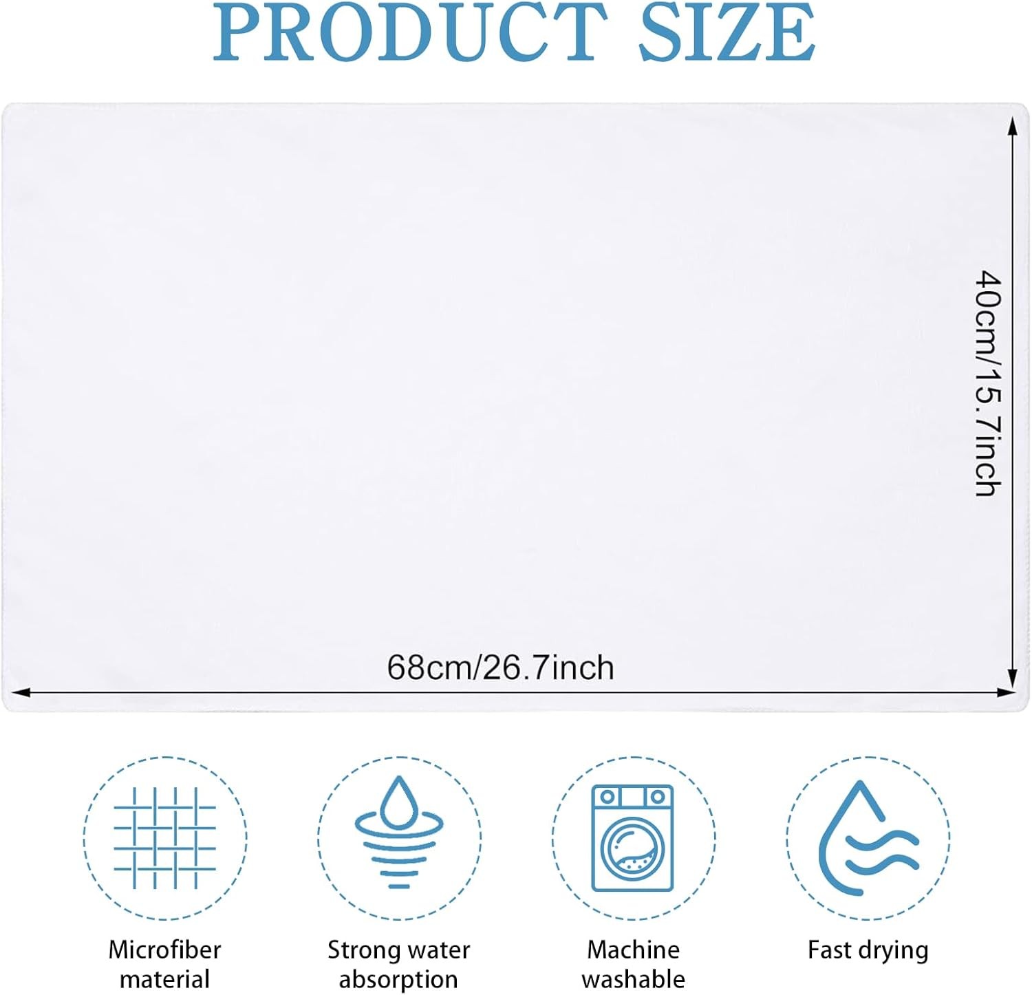 80 Pack Hand Towels Bulk 16 x 27 Inch Facial Bleach Proof Towels for Gym, Spa,