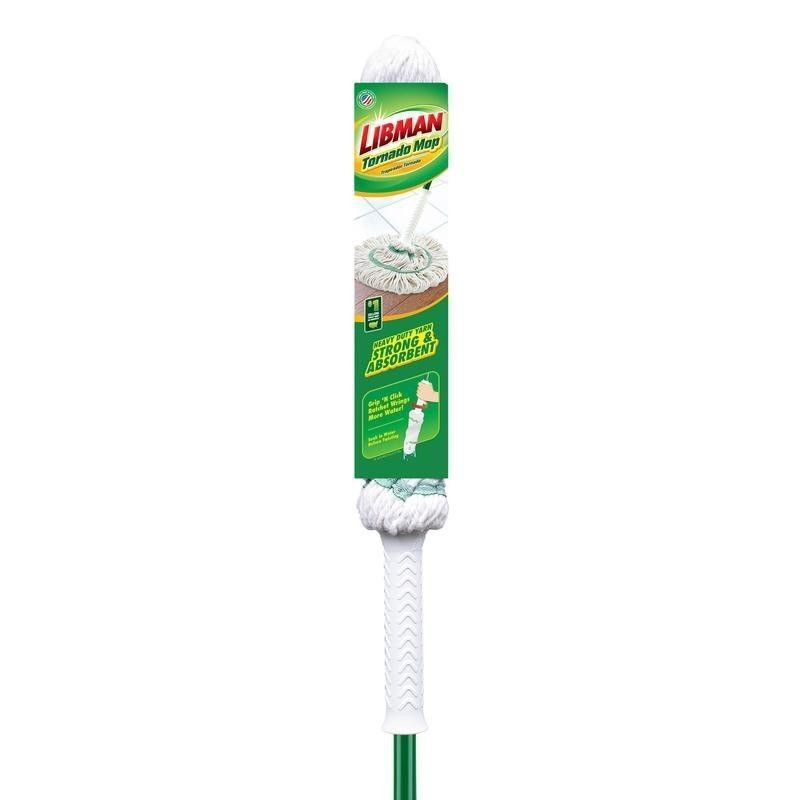 Cotton Blend Twist Mop Easy Wring Machine Washable Grip Ratchet Durable New