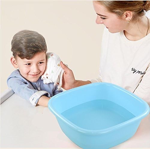 8 Quart Plastic Small Wash Basins, 4-Pack