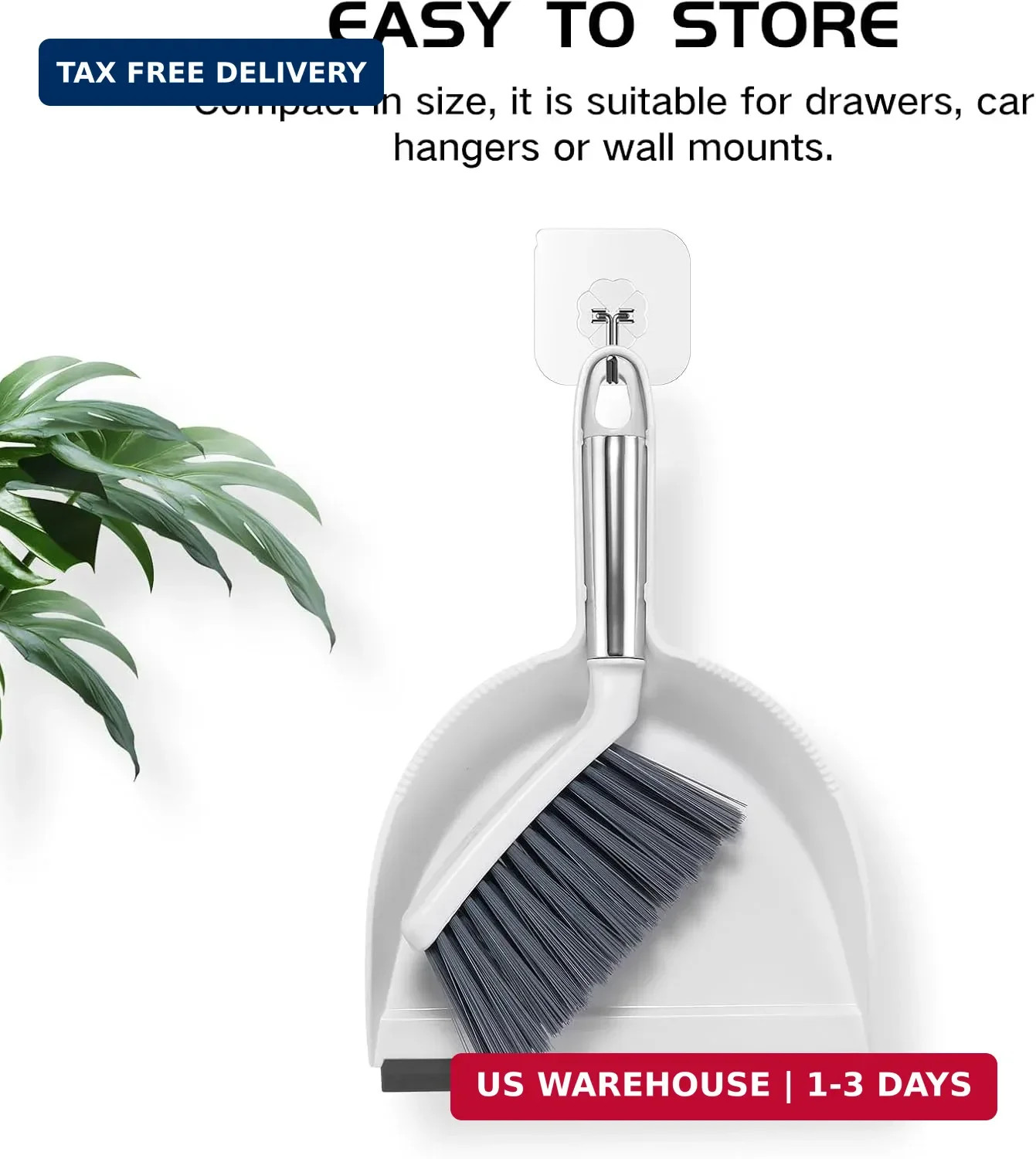 Mini Broom and Dustpan Set,Small Dust Pan and Brush Set with Handle Dustpan Tee