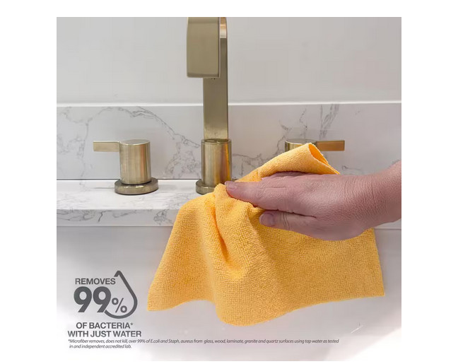 Easy-Tear 12×12 Microfiber Cloth Roll (50 Count) – Durable Cleaning
