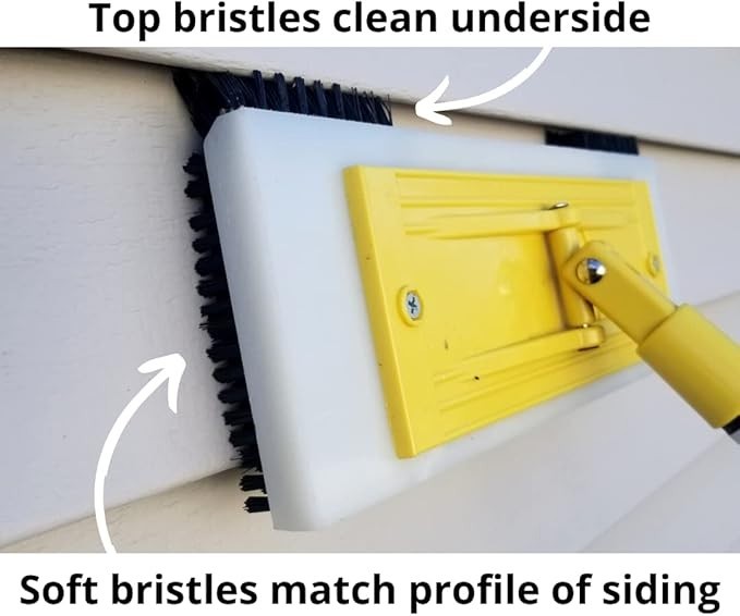 Vinyl Siding Cleaner – Eco-Friendly Nylon Brush for Exterior House Cleaning