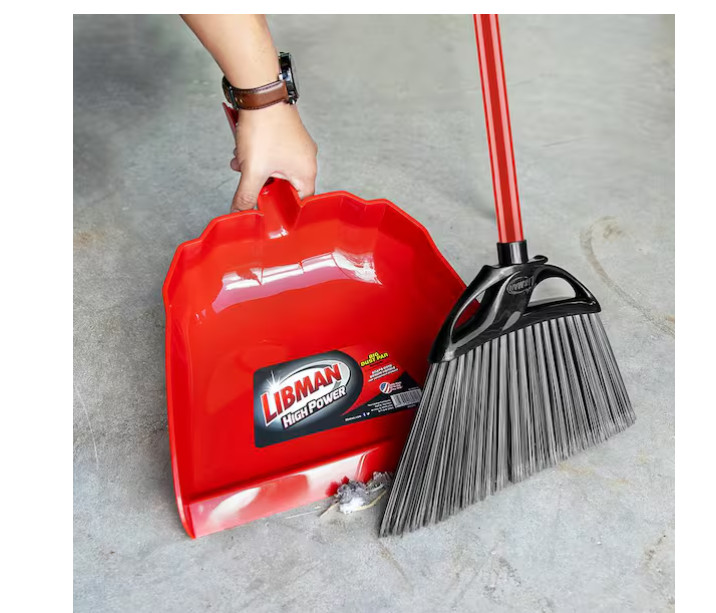 2 PACK Libman Heavy-Duty Big Dust Pan 13 in. Wide Red