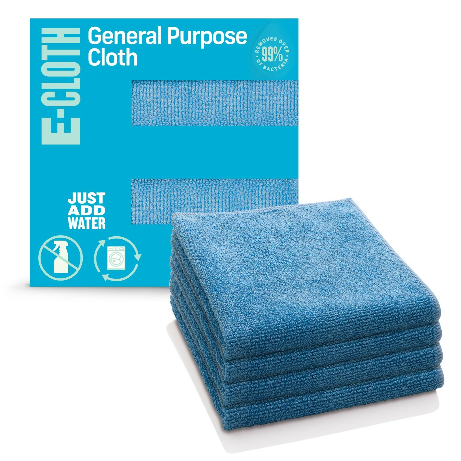 E-Cloth General Purpose Cleaning Cloth, Premium Microfiber Cleaning Cloth 4-Pack