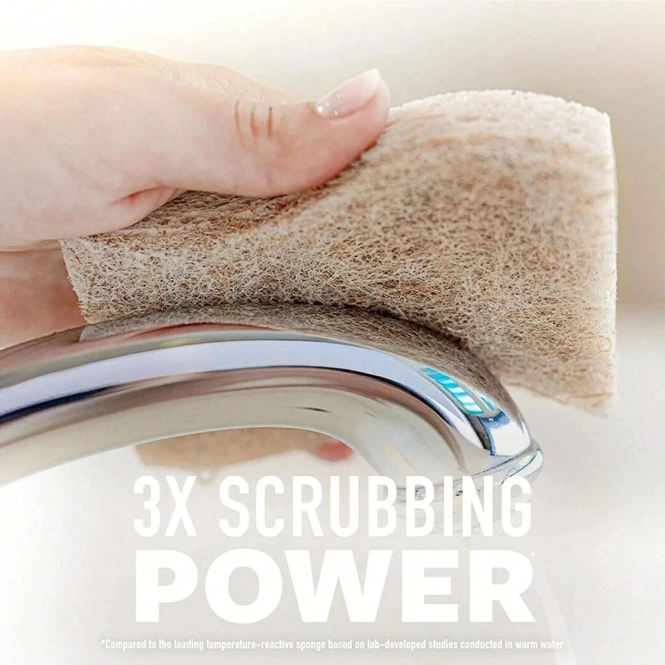 12pcs Kitchen Sponge Natural Biodegradable Eco-Friendly Dish Sponges for Kitchen