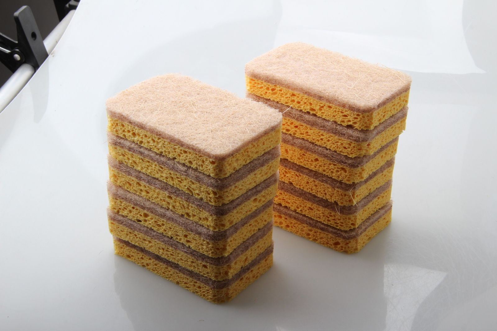 ST 6 /12PCS Natural Scrub Sponge Scouring Pad Sisal Plant Based Sponge Scrubber