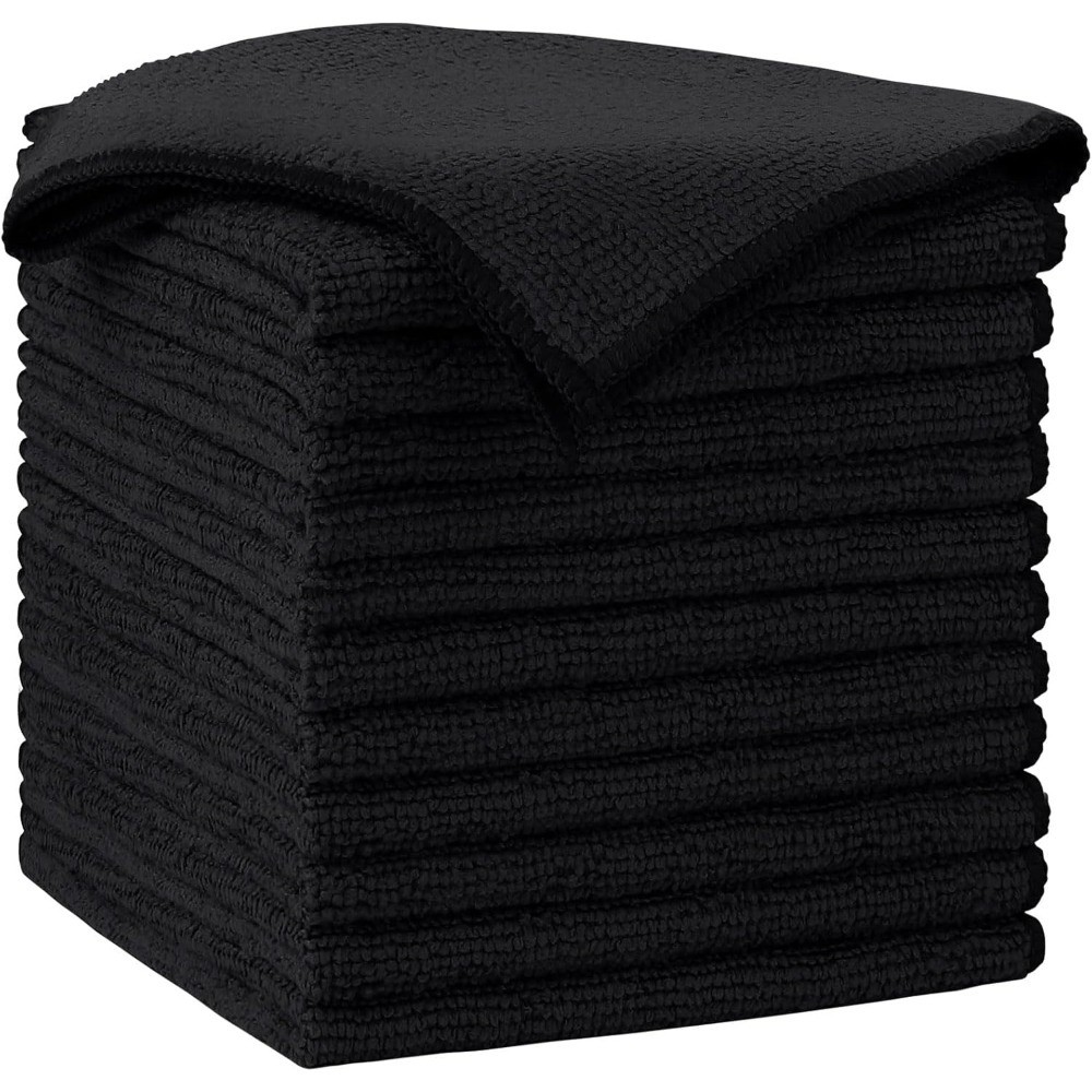 Microfiber Cleaning Cloth 12 Pack Soft Absorbent Towels Lint Free Streak Free