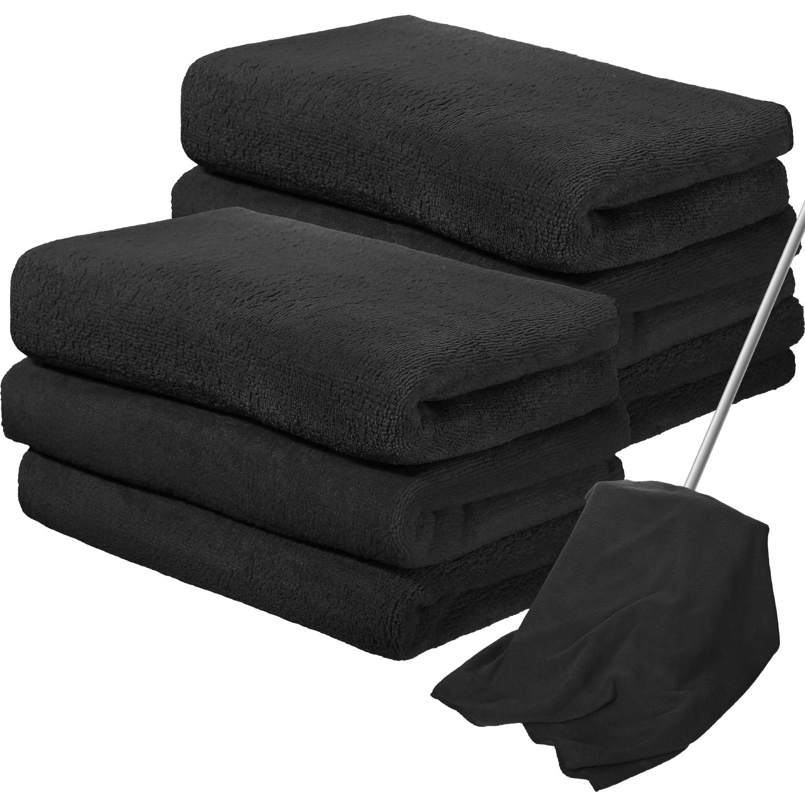 Newwiee 6 Pcs Extra Large Microfiber Cleaning Cloth 30″ x 20″ Washable Reusab…