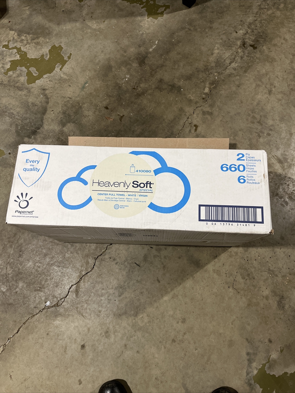 Papernet Heavenly Soft Paper Towel, 2-Ply, White, 6 Rolls 660 Sheets (SOD410080)