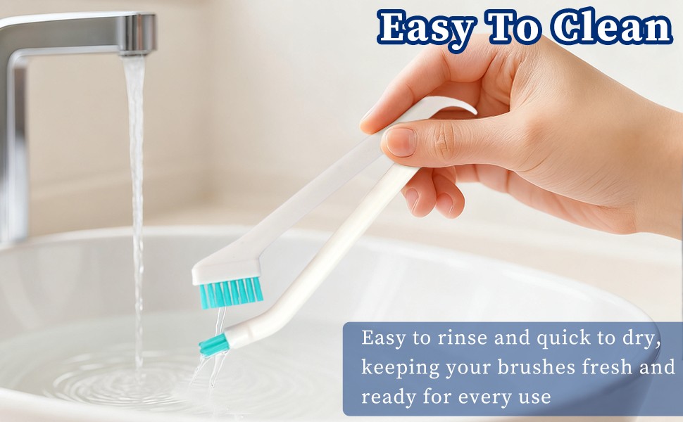 8-Piece Small Cleaning Brush Set for Tight Spaces, Mini Crevice Brushes for