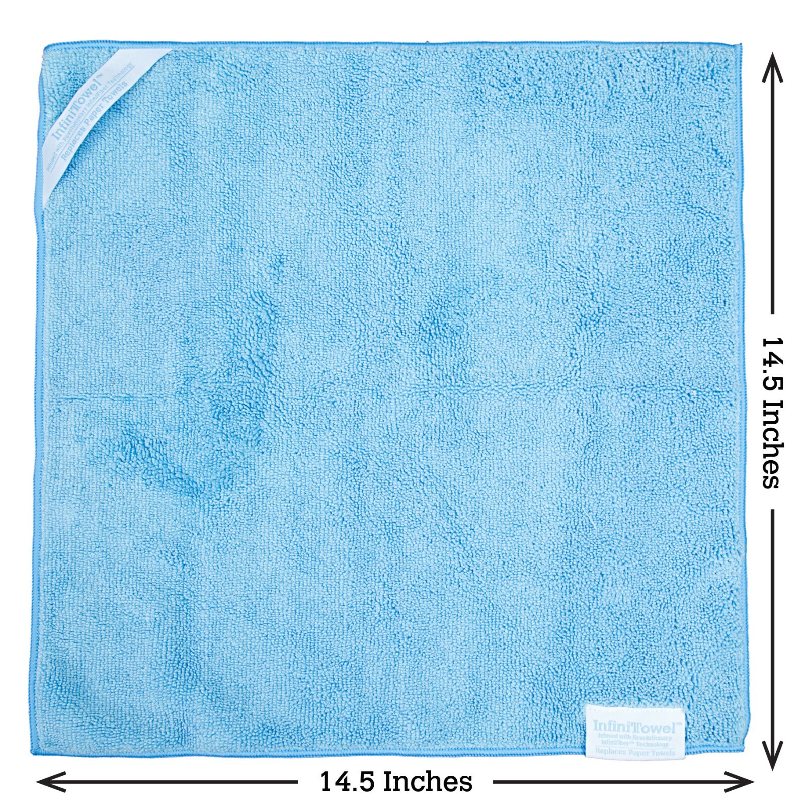 InfiniTowel® Revolutionary Eco Fiber Towel That Replaces Paper Towels, 4pk, Blue