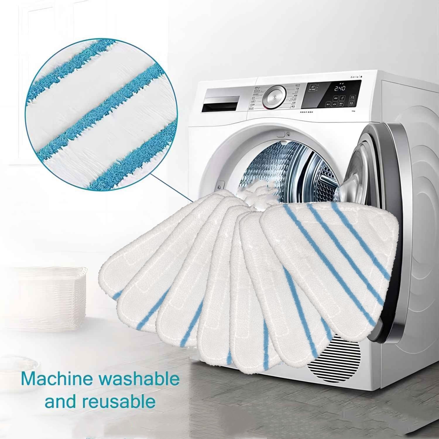 4 Pack Reusable Mop Pads Compatible with True & Tidy STM-500, STM-700 Steam M…