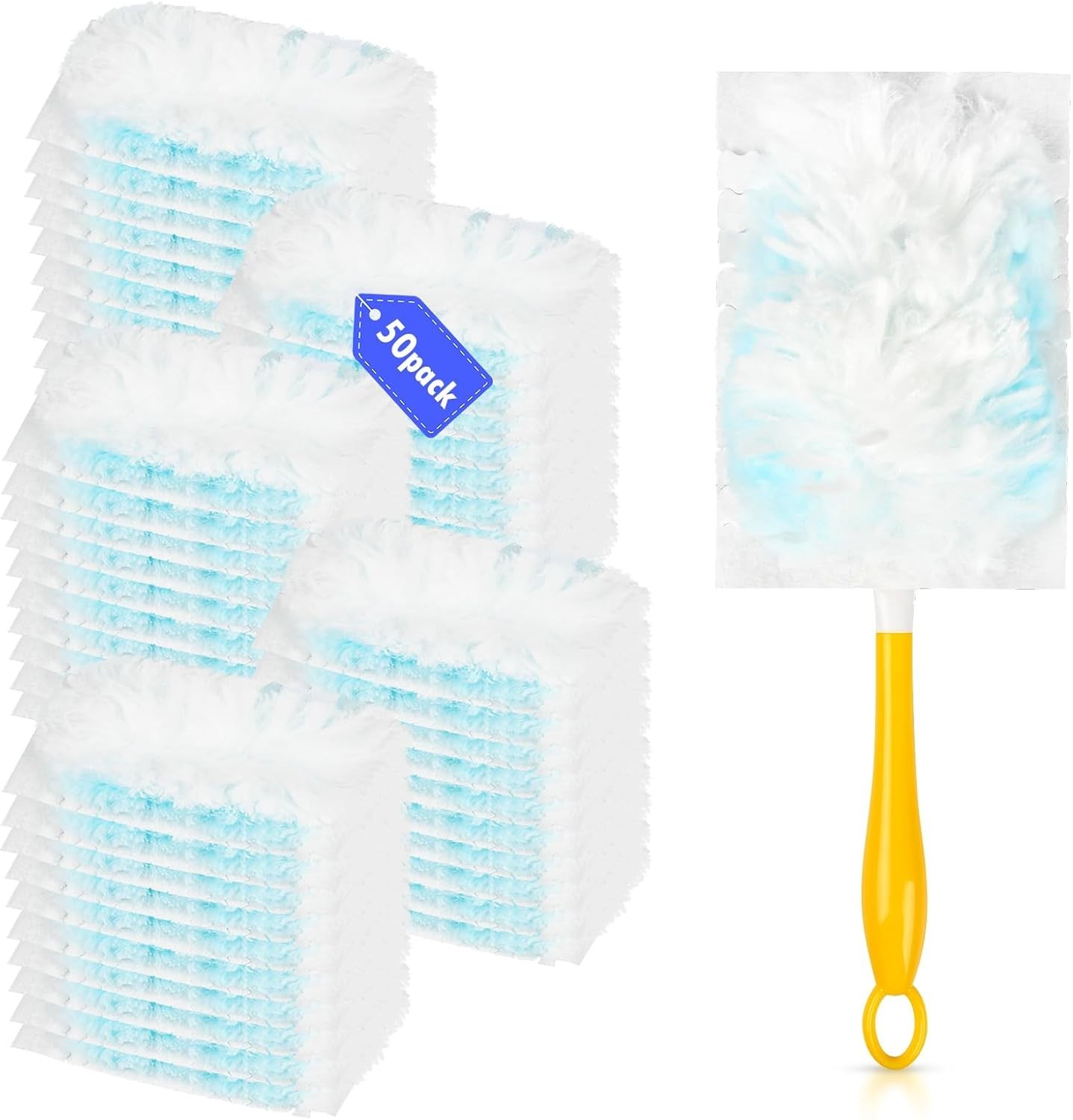 50 Count Multi-Surface Duster Refills Compatible with Swiffer Handle