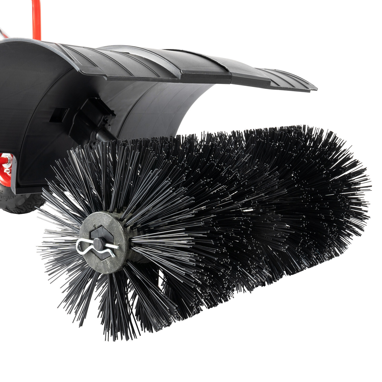 52cc Gas Walk Behind Power Broom for Snow & Driveway Cleaning