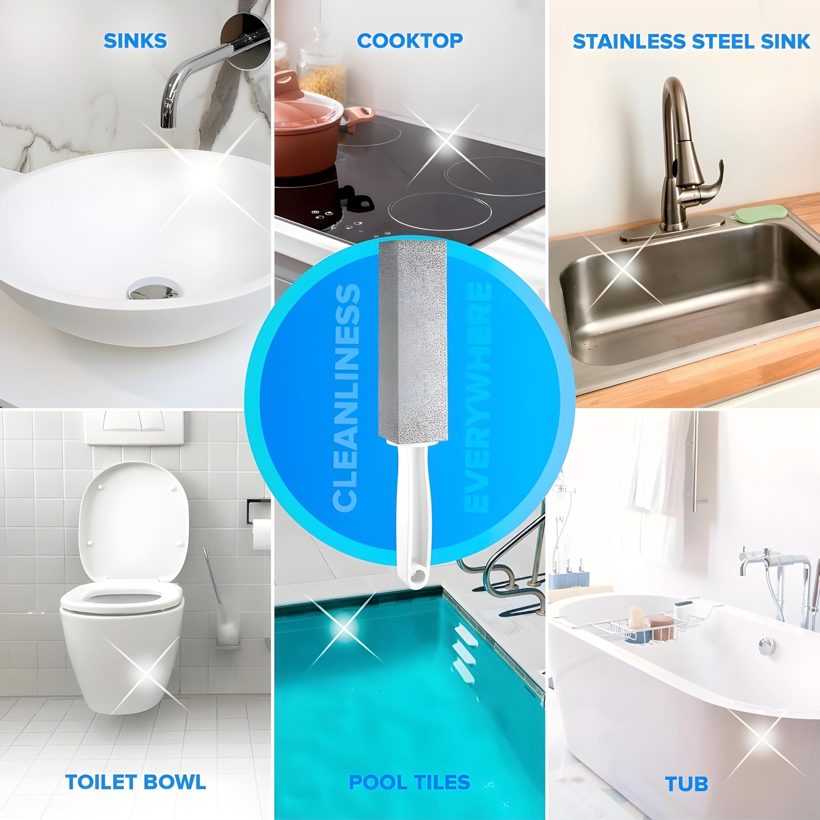 Bexter 2-Pack Value Toilet Bowl Pumice Cleaner with 1 Count (Pack of 2)