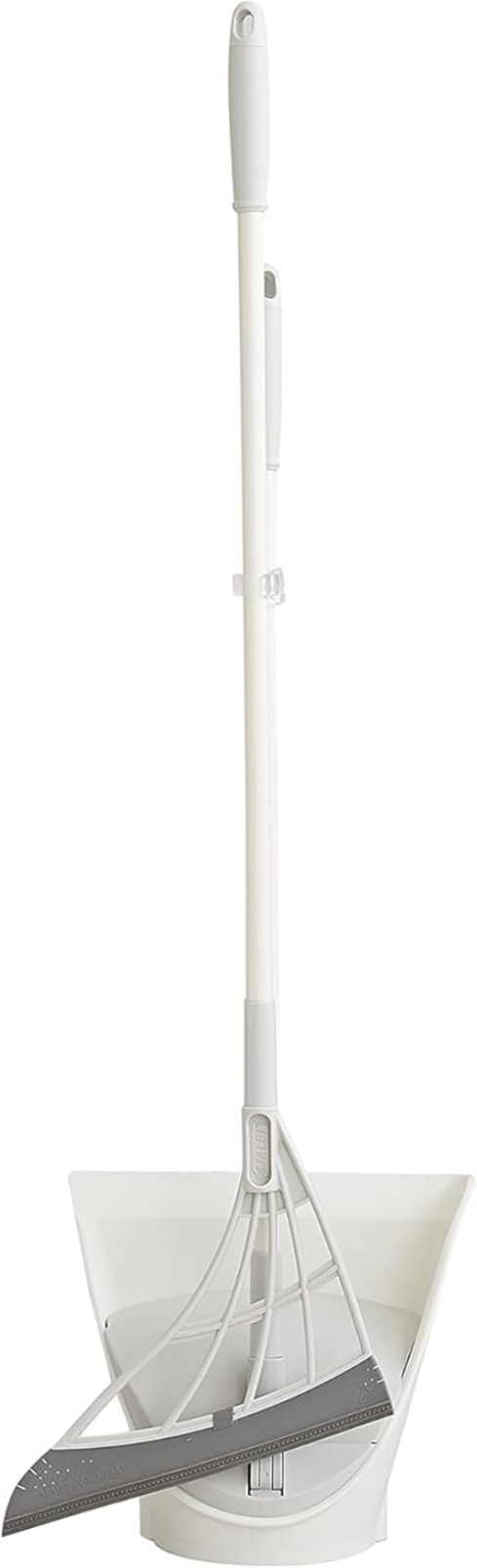 Hygienic Silicone Broom & Smart Dustpan – Removes Liquids & Fine Dust Easily.