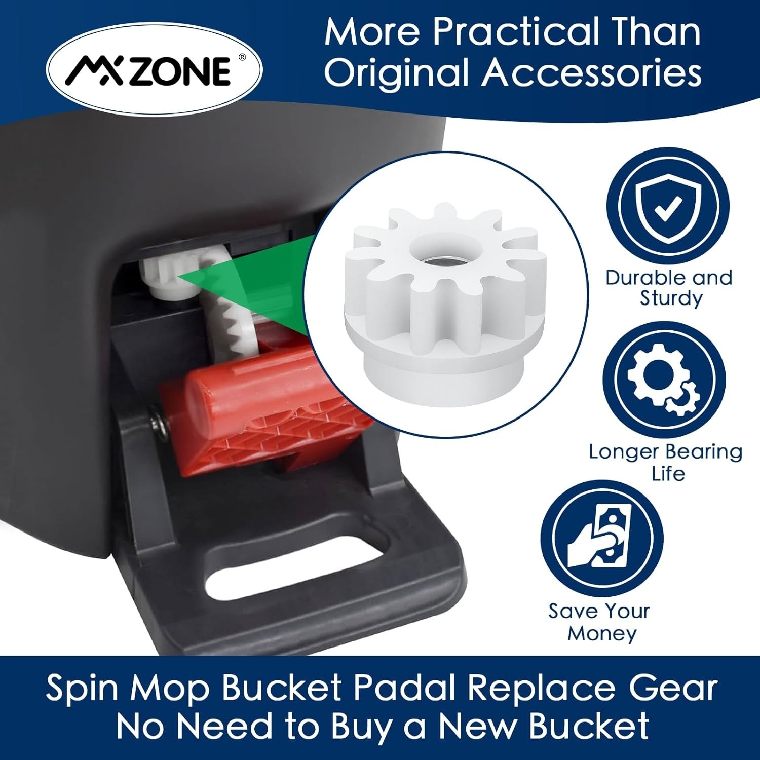 O Cedar Mop Bucket Replacement Gears – High Quality & Easy to Install, 2 Pack