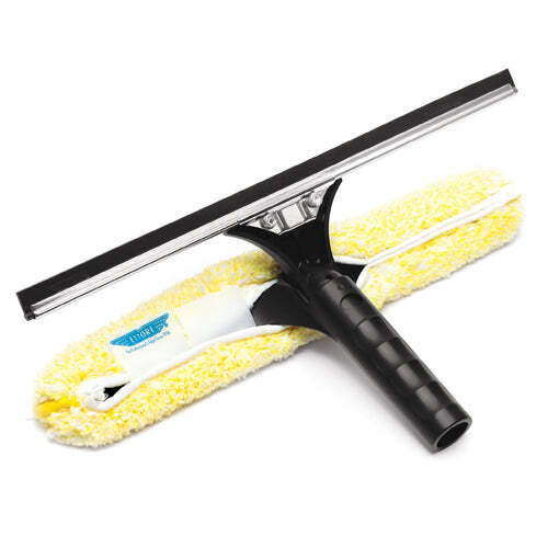 Ettore Backflip Stainless Steel: 4-in-1 Window Cleaning Tool