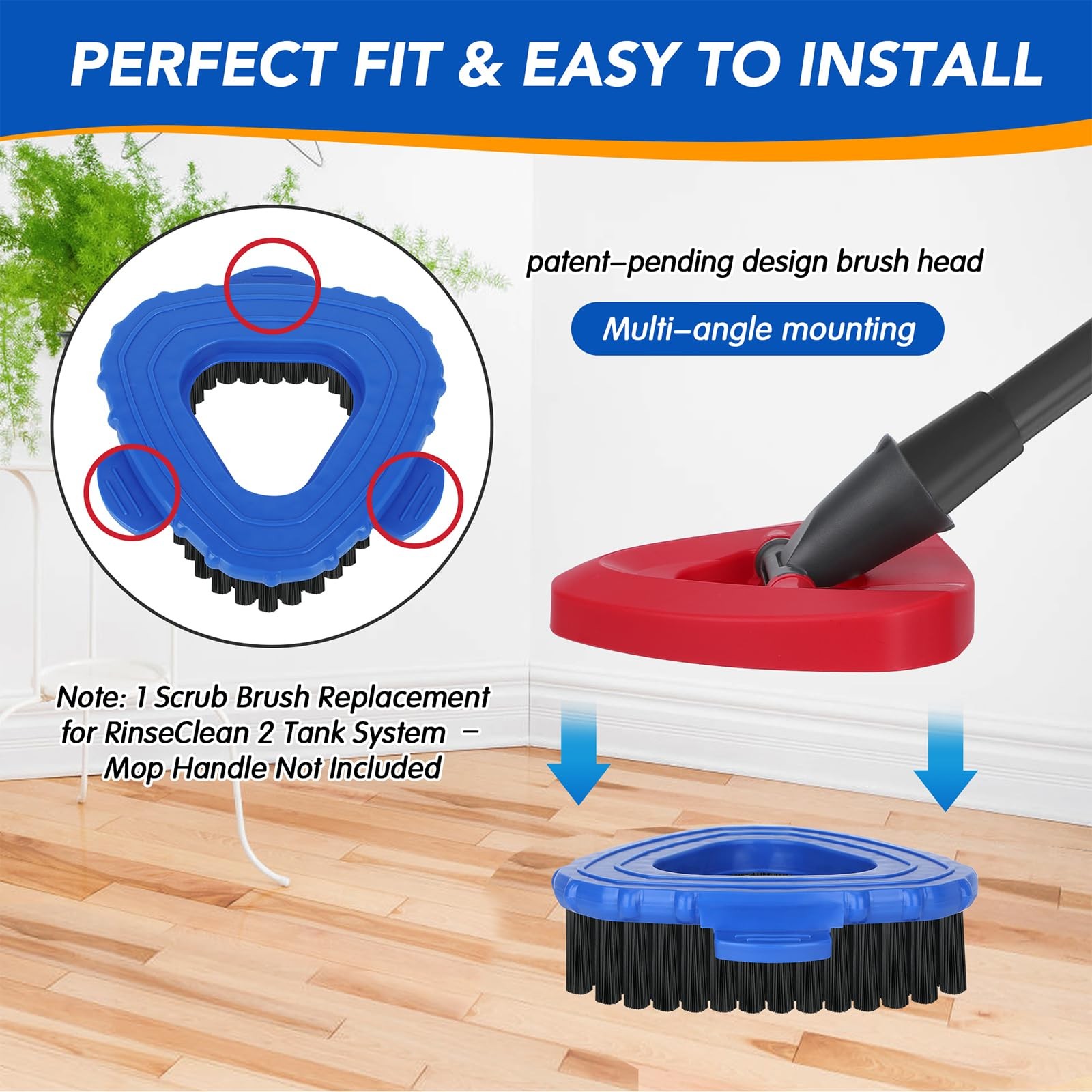 Replacement Microfiber Mop Head Easy Clean Wring Refill For O-Cedar Spin Mop