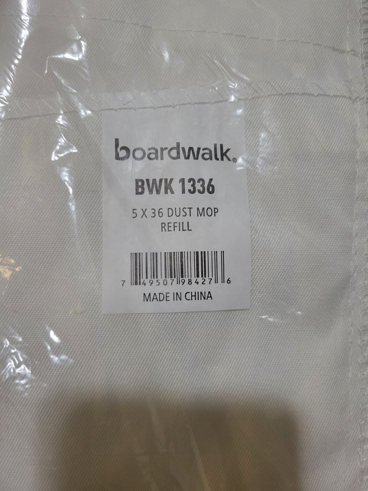 Boardwalk 1336 Industrial Dust Mop Head, Hygrade Cotton, 36w X 5d, White (4)