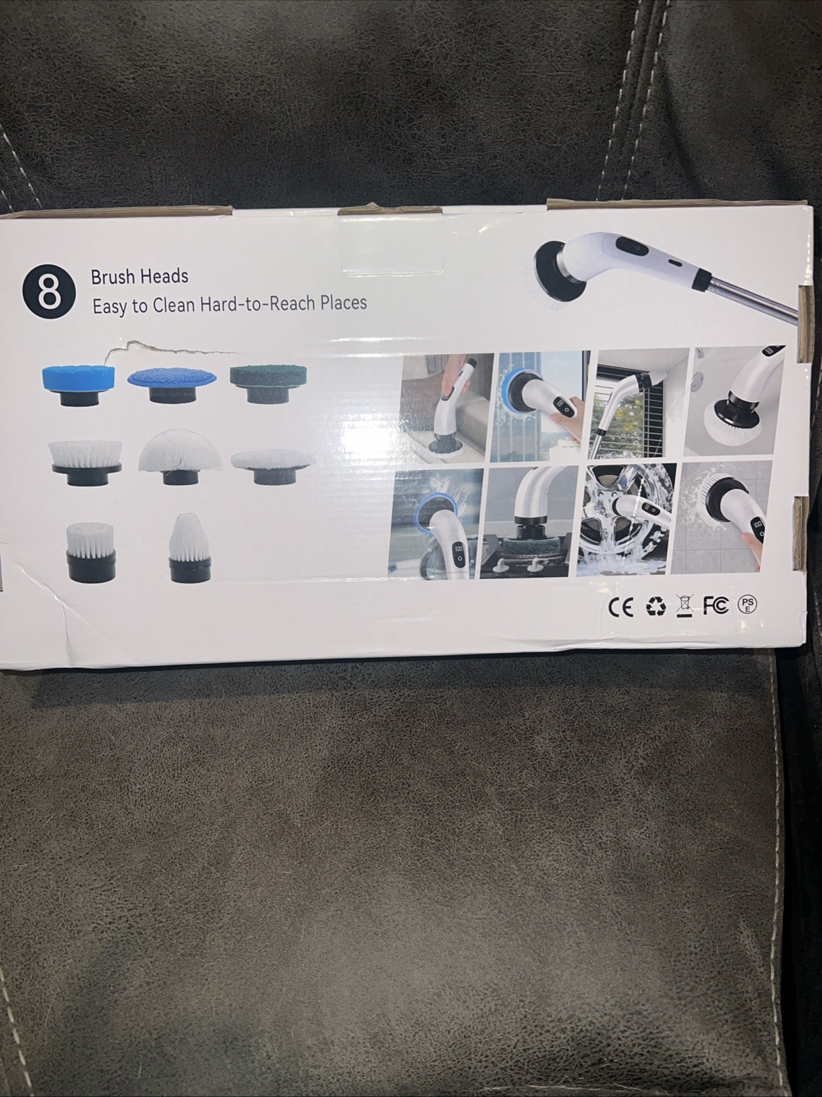 Electric Cleaning Brush 8-in-1 QX-018 Long Handle For Hard To Reach Areas
