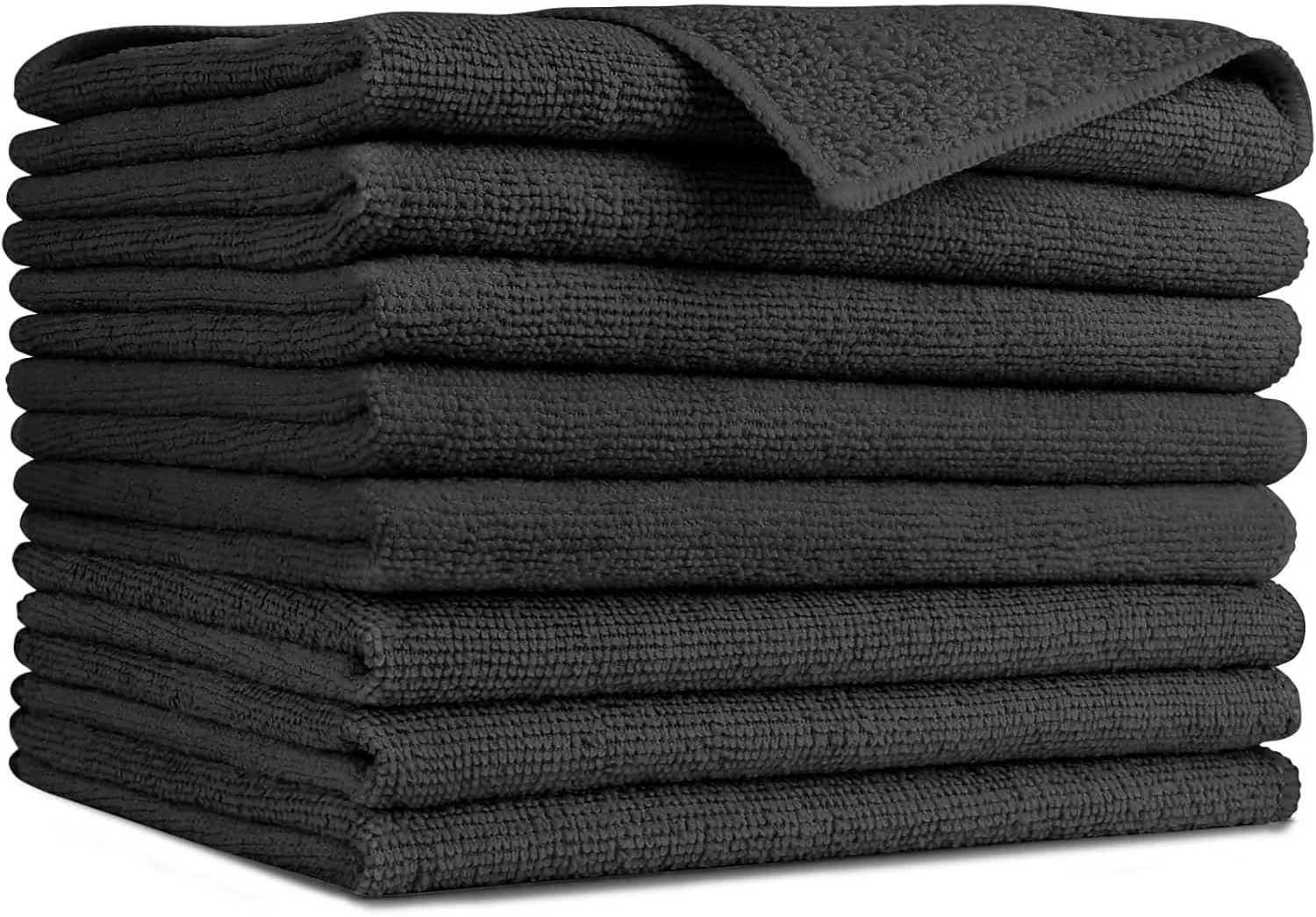 AIDEA Microfiber Cleaning Cloth-8PK, Soft Microfiber Towels for Cars, Absorbent