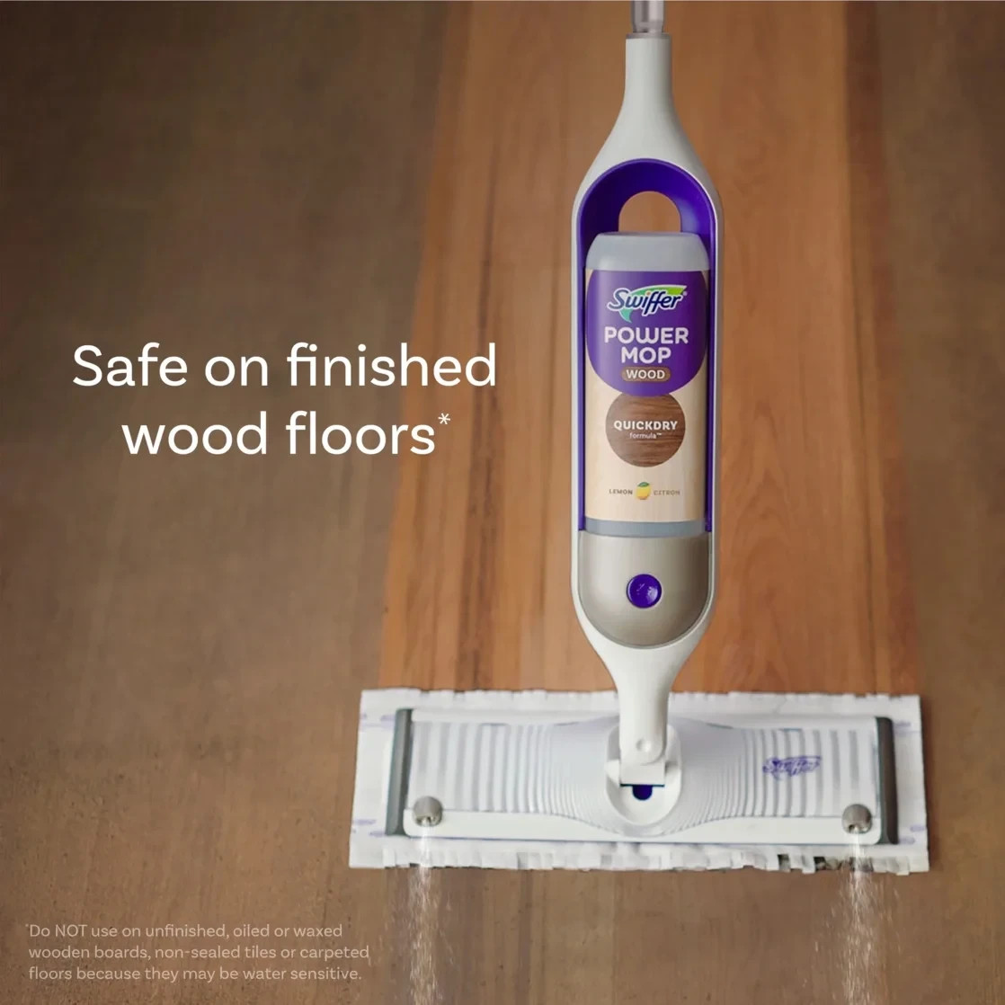 Swiffer Power Mop Wood Quickdry Floor Cleaner – 2 Pack 25.3 oz. each