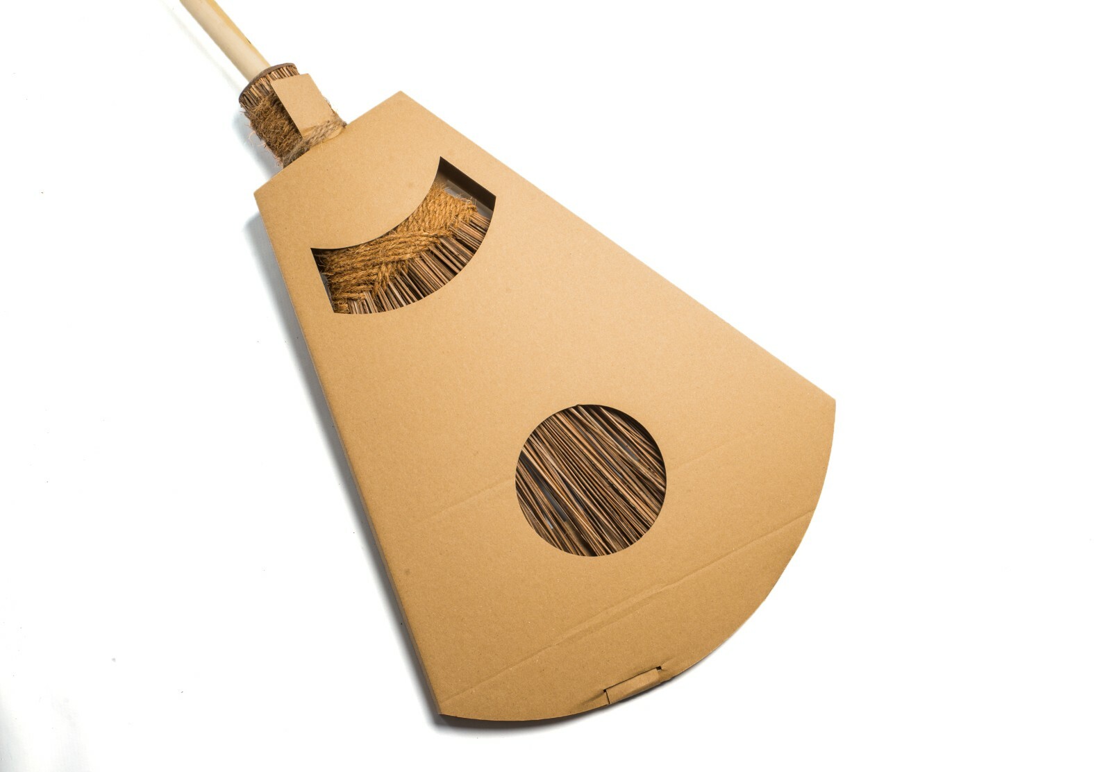 Soft Stiff Sweeping Yard Brush Outdoor Garden Cleaning Broom Wooden Handle ikel