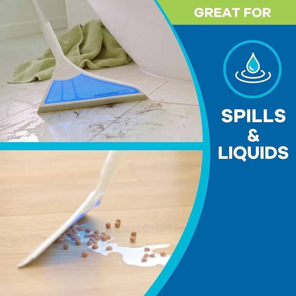 Pet Hair Remover Broom Silicone Squeegee for Carpet Floor Dog Hair Rubber Broom.
