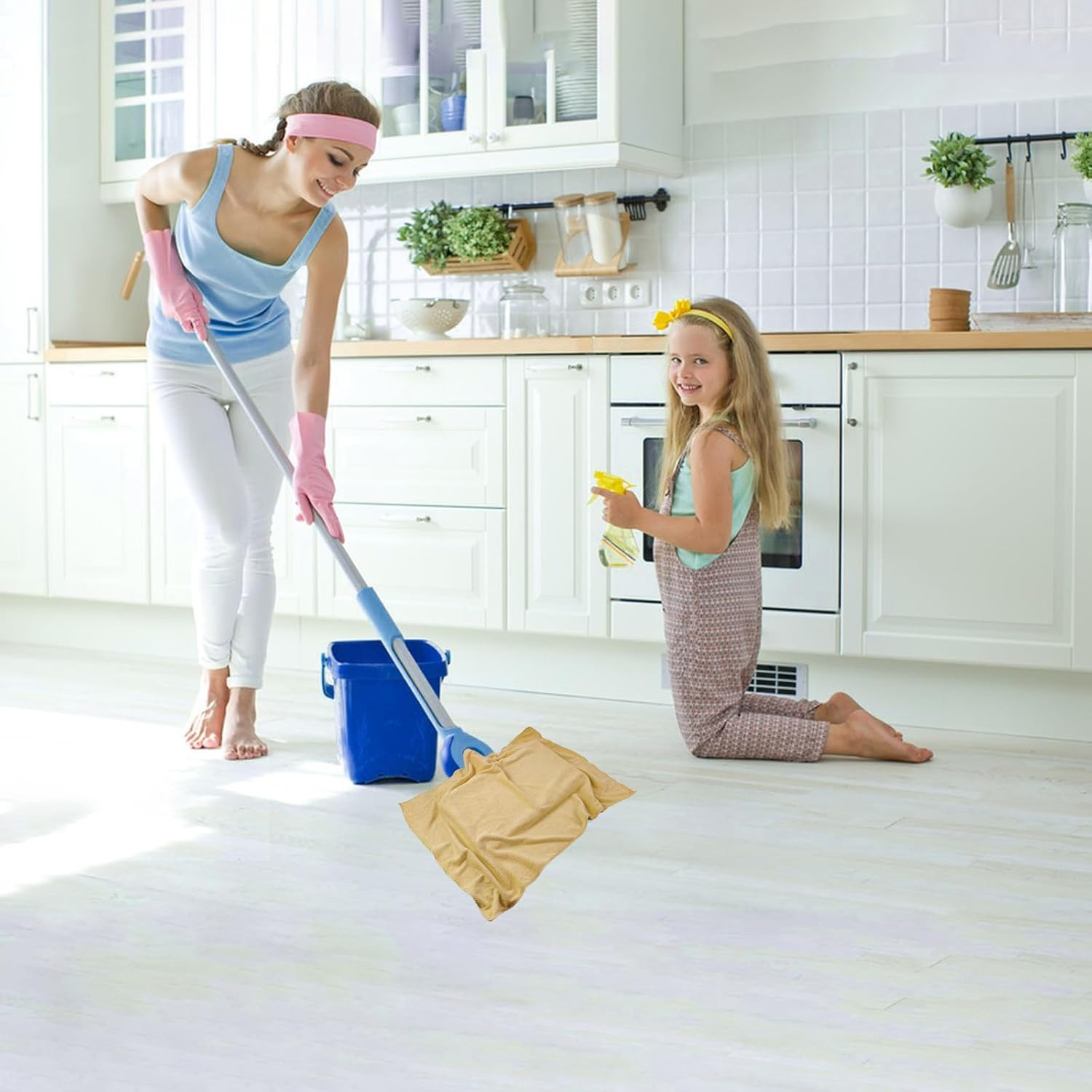 6 Pcs Extra Large Microfiber Cleaning Cloth, 20″ x 30″ Washable Reusable Large F