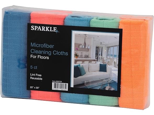 Superio Microfiber Squeegee XL Mopping Towels Multicolor 20×30 inches