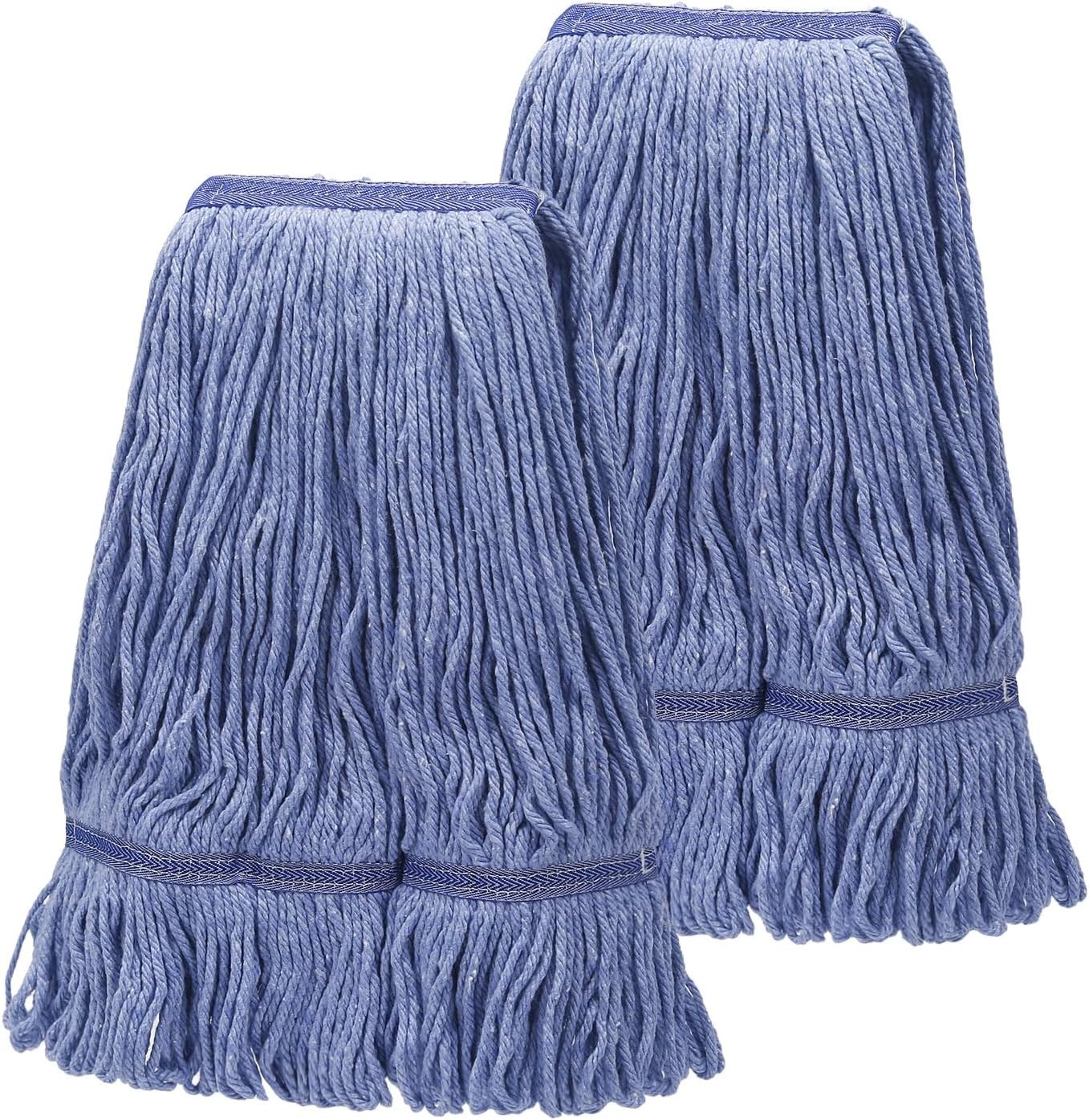 Commercial Mop Head Replacement Heavy Duty Cotton Looped End String Mop Blue …