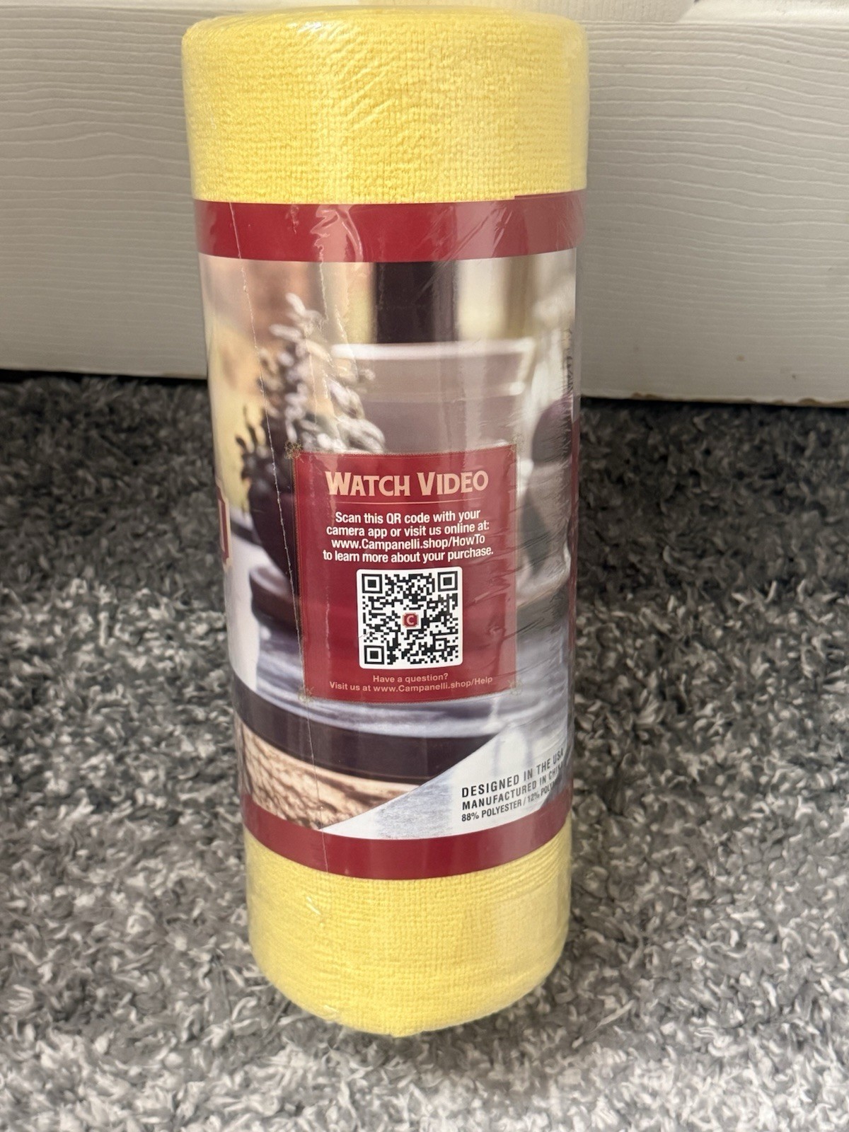 Campanelli 30pc Yellow Premium Microfiber Towel Roll For Kitchen & More