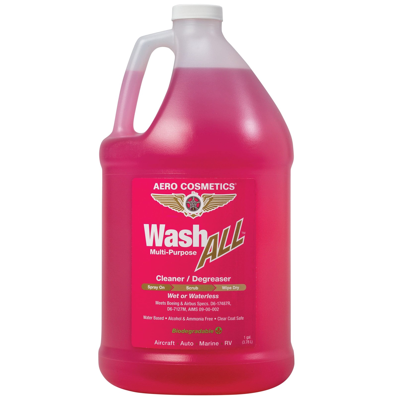 Aero Cosmetics Wash ALL Multi-Purpose Cleaner and 128 Fl Oz (Pack of 1)
