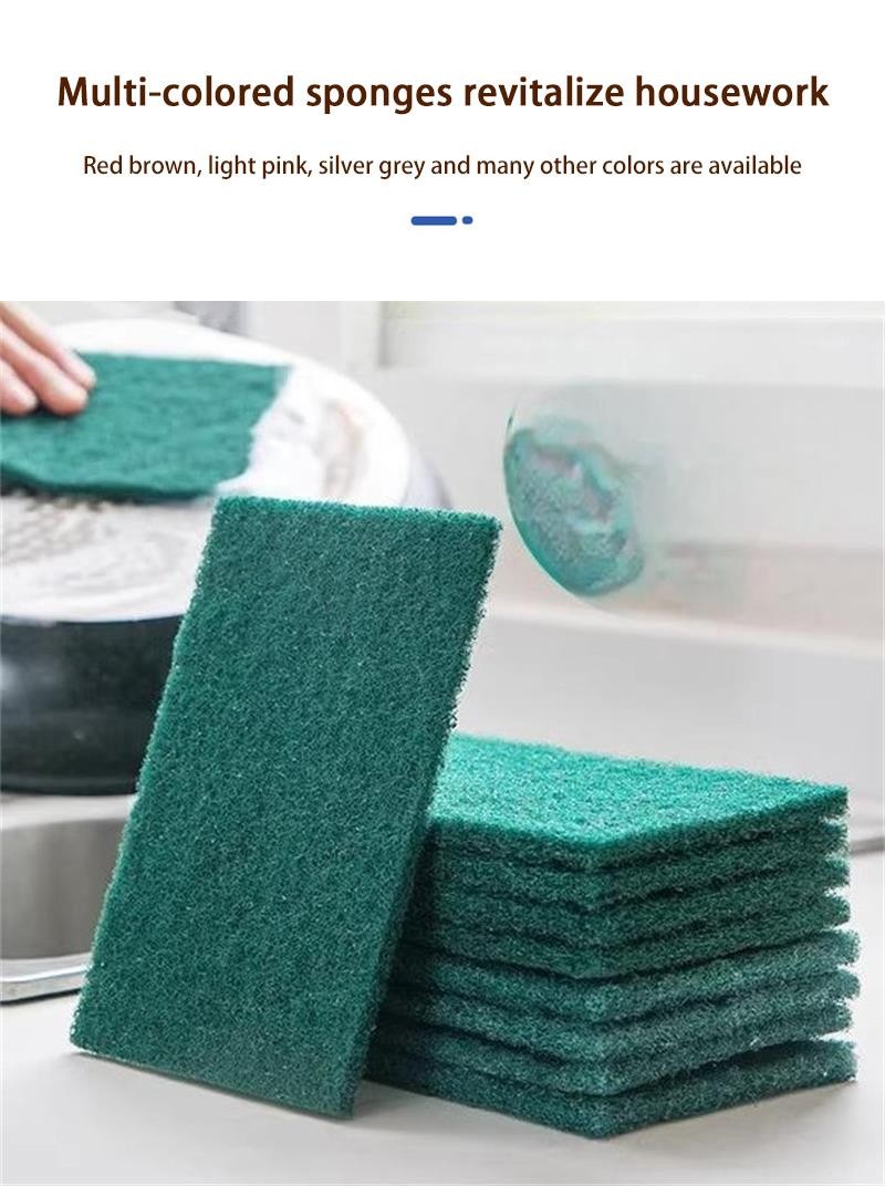 Kitchen Scrub Pads Oil Removal Scratch Free Reusable Dishwashing Cleaning Rag