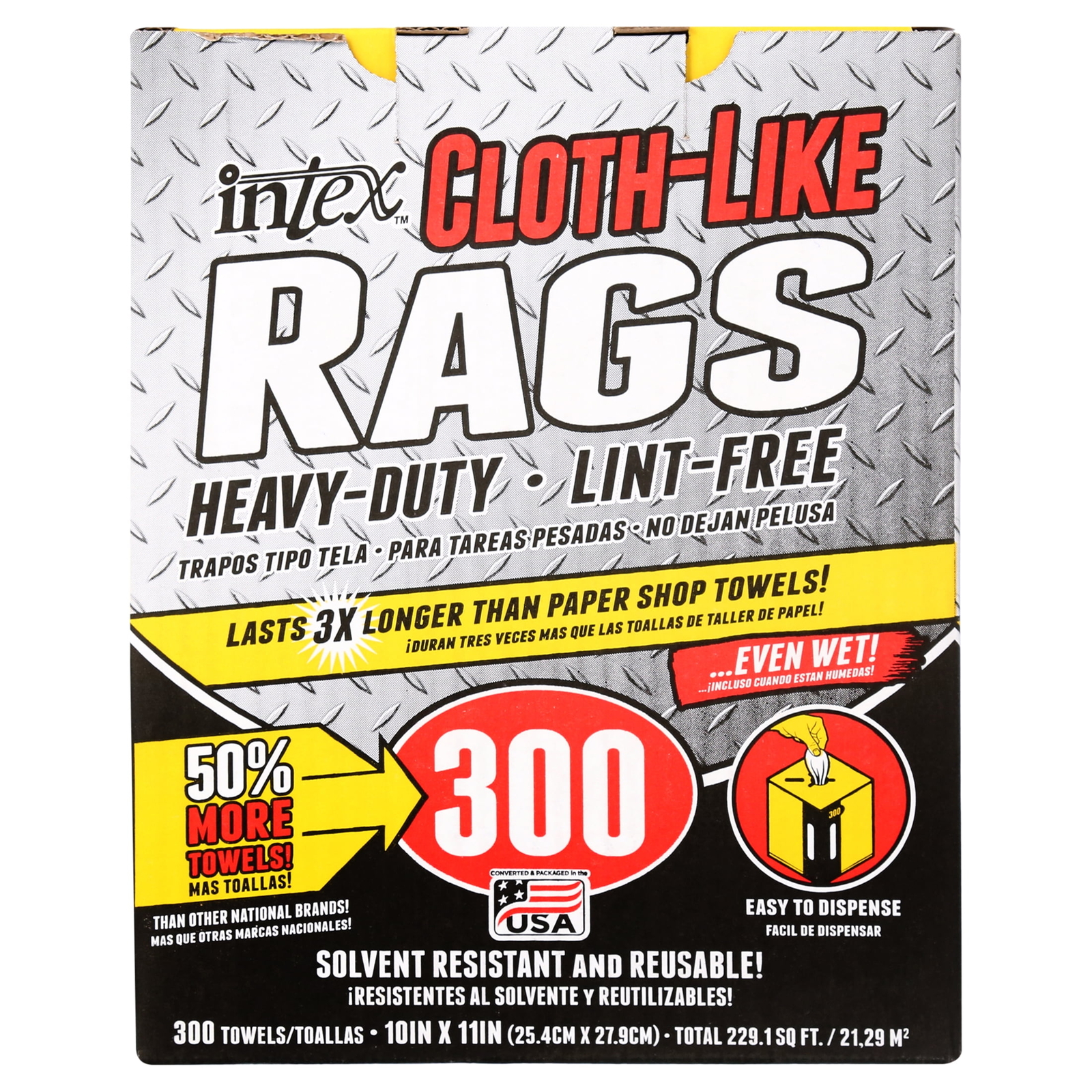(2 pack) Intex Nw-00454-75 Cloth-Like natural fibers Wiping Rags, Fiber Blend