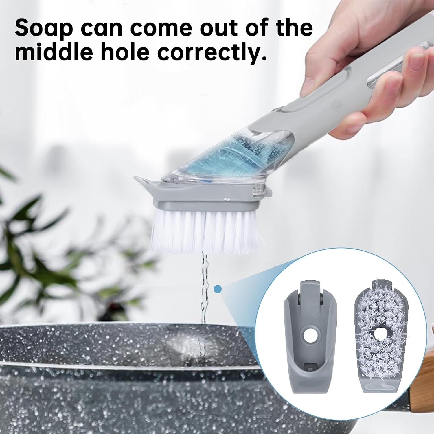 4 Pack Durable Scrub Daddy Dish Brush Refills – Perfect Fit & Easy Replacement