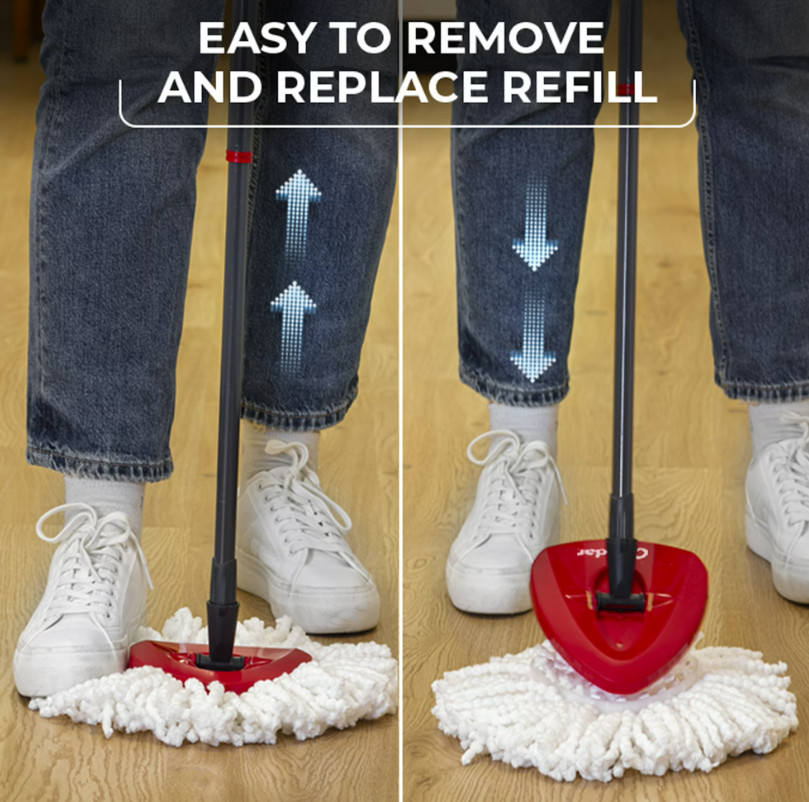O-Cedar EasyWring Spin Mop & Bucket System Microfiber Floor Cleaning Set
