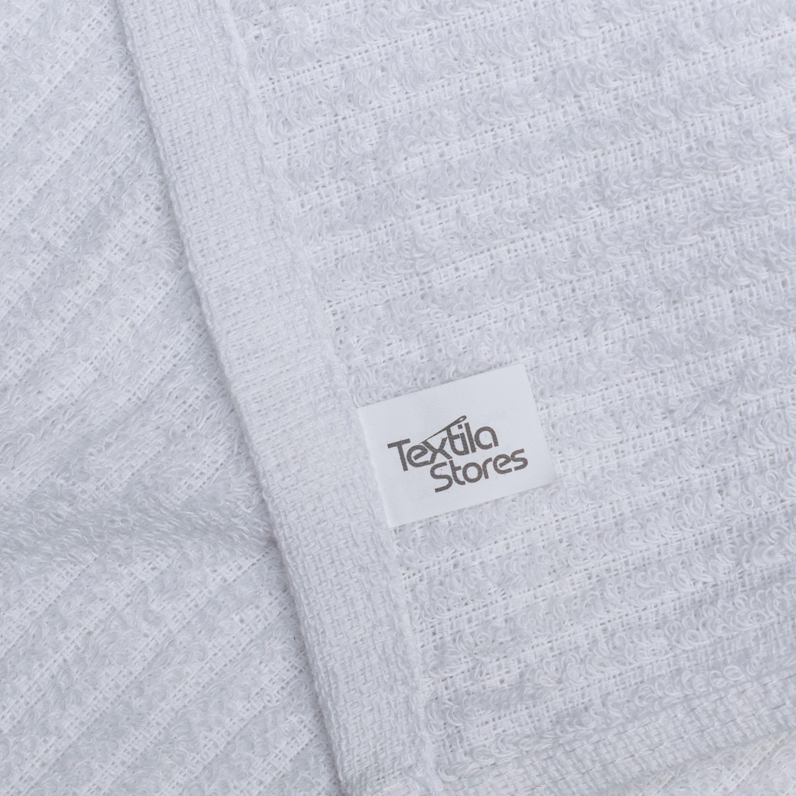 Textila Bar Mop Towels 100% Cotton 12×12 Inches Pack Of 12 White Highly Absorben