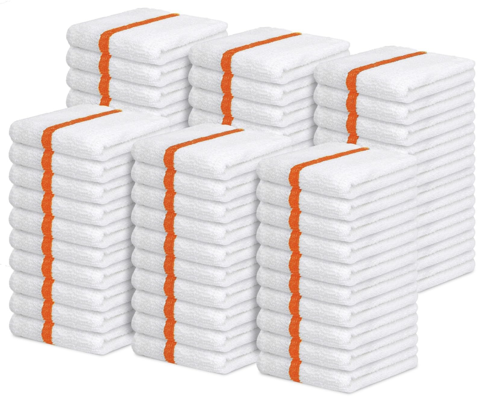Avalon Towels Terry Bar Mop Towels (Value Pack of 60) Size 16 x19 Absorbent and