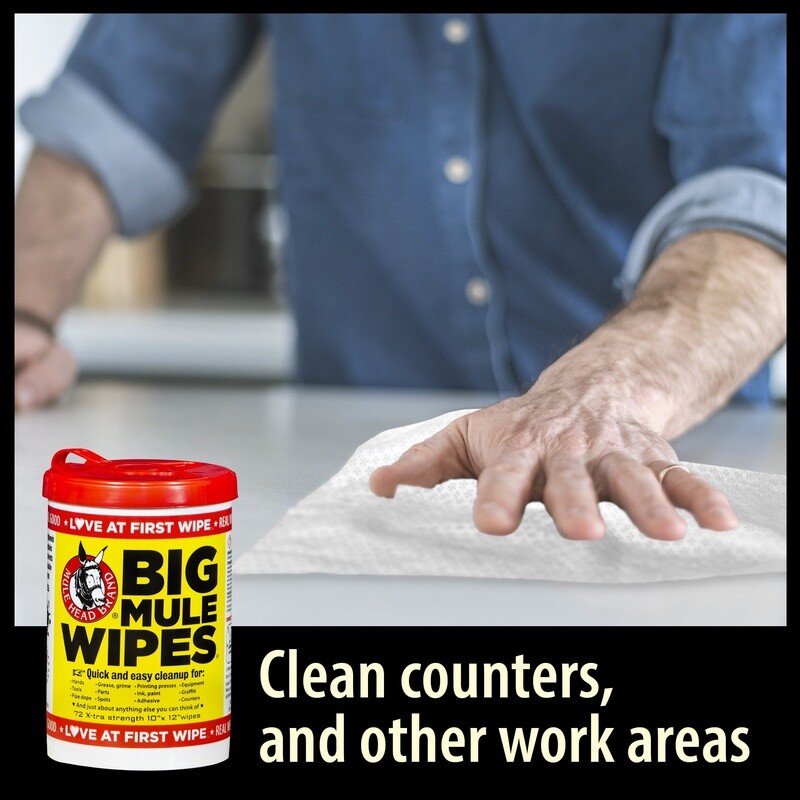Heavy Duty Cleaning Wipes 10×12 72 Count All Purpose Wipes Home Office New