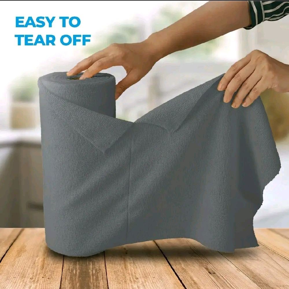 Microfiber Cleaning Cloth Roll 25×25 CM Reusable Washable Lint Free 20 Sheets