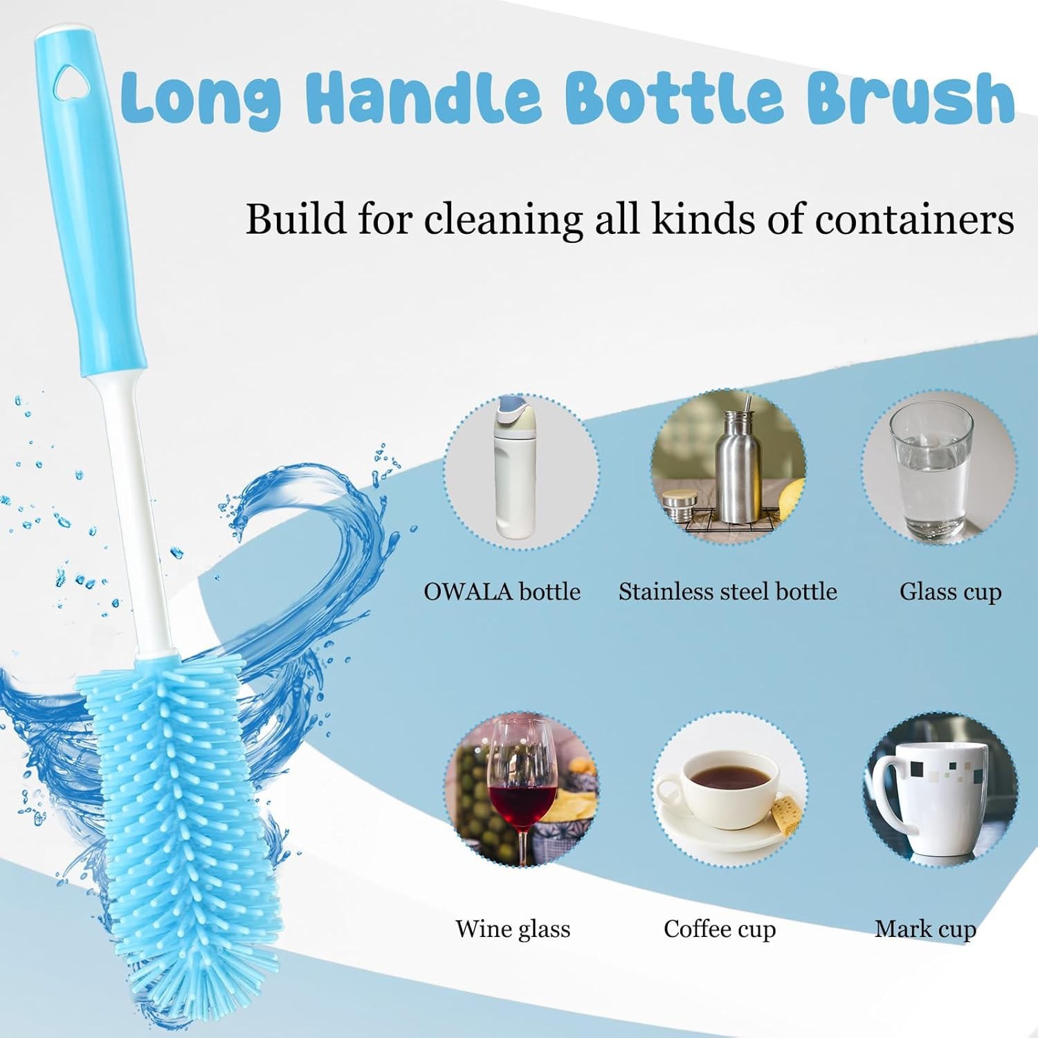 4 Pack Water Bottle Cleaning Kit Water Bottle Cleaner Brush for Owala FreeSip