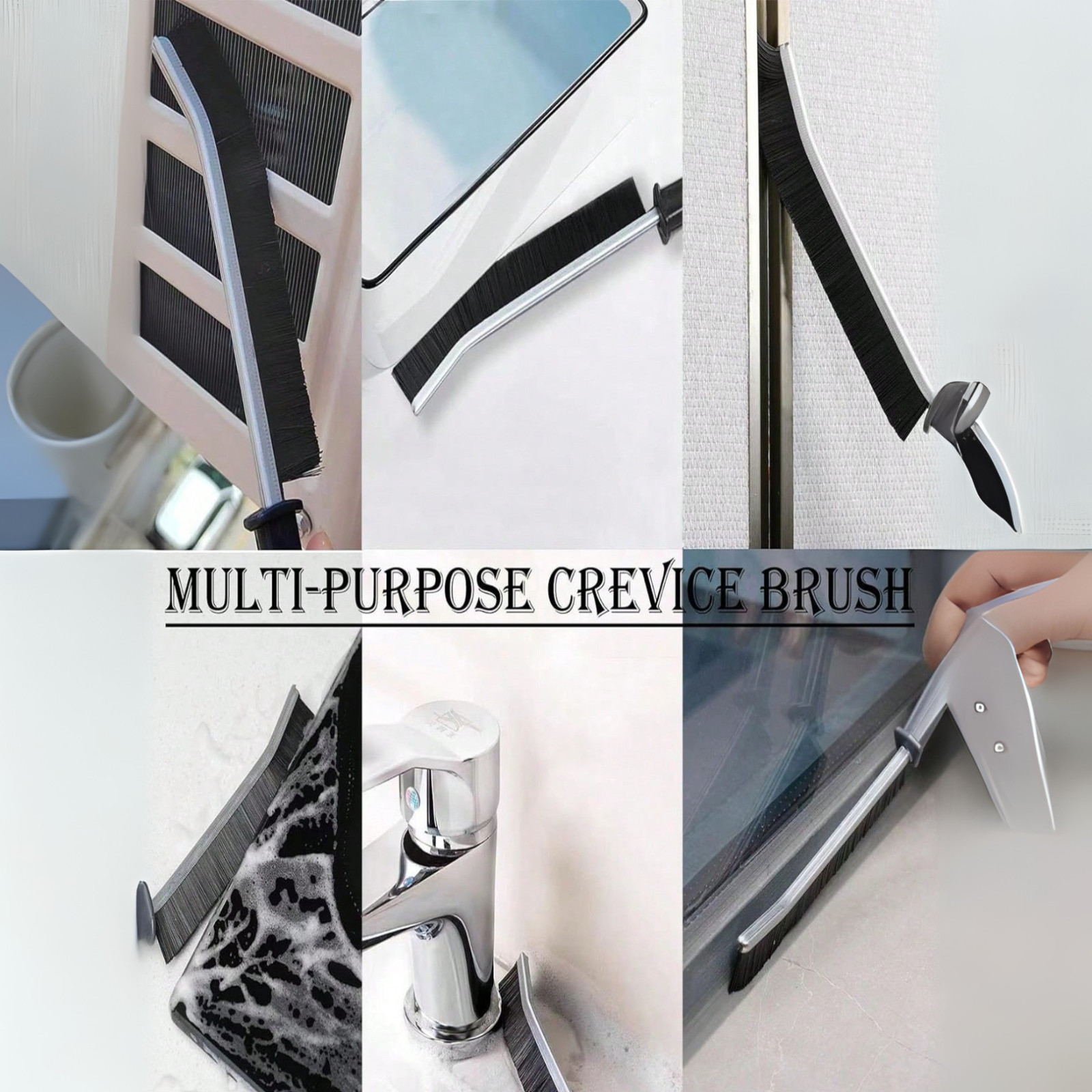Gap Cleaning Brush Hard Bristle Crevice Brush For Kitchen House Cleaning Scrub