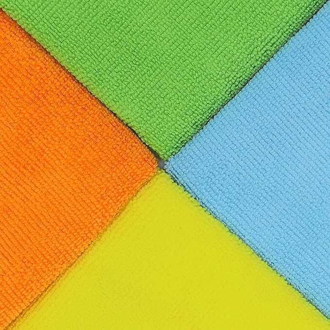 Microfiber Cleaning Cloth Rag Car Polishing, Detailing 16×16 Multi Pack & Colors