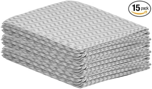 Superio Handy Wipes Multi Purpose Reusable Wash Cloths(15, 12″x20″)