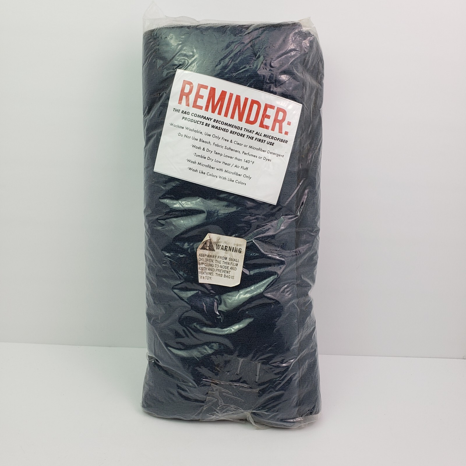 The Rag Company Black 16 x 27 In Premium Microfiber Terry Drying Towels 6 Pack