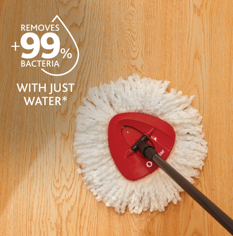 O-Cedar EasyWring Spin Mop & Bucket System Microfiber Floor Cleaning Set