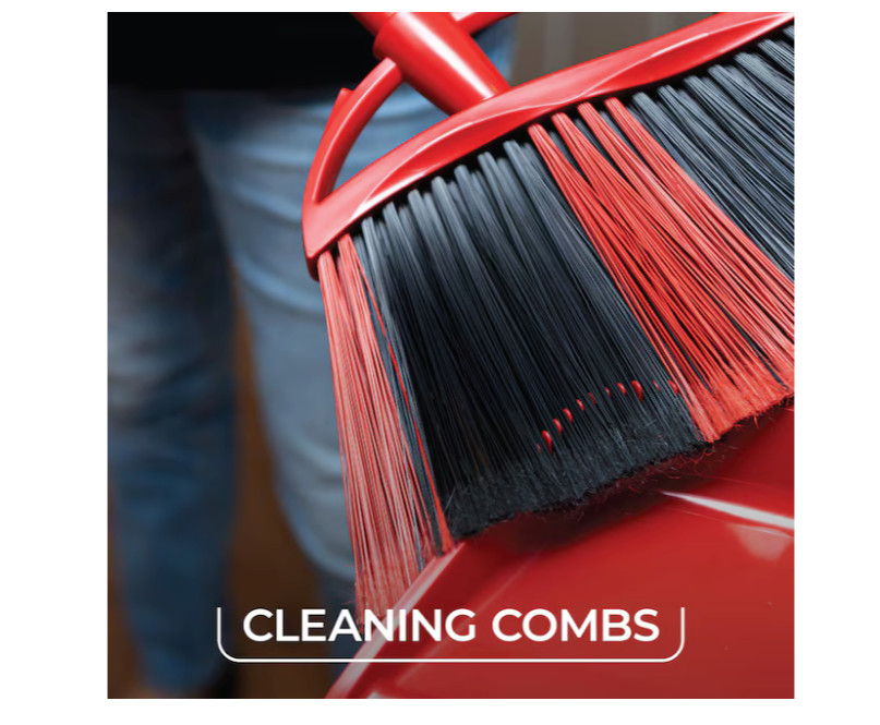 O-Cedar Broom and Dustpan Combo PowerCorner One Sweep 13.5-in Poly Fiber Set NEW